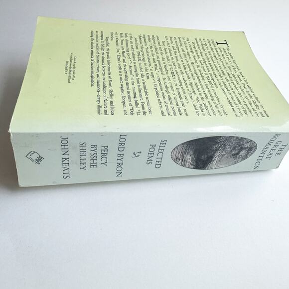 The Great Romantics Selected Poems by Lord Byron Percy Bysshe Shelley John Keats - Picture 4 of 7